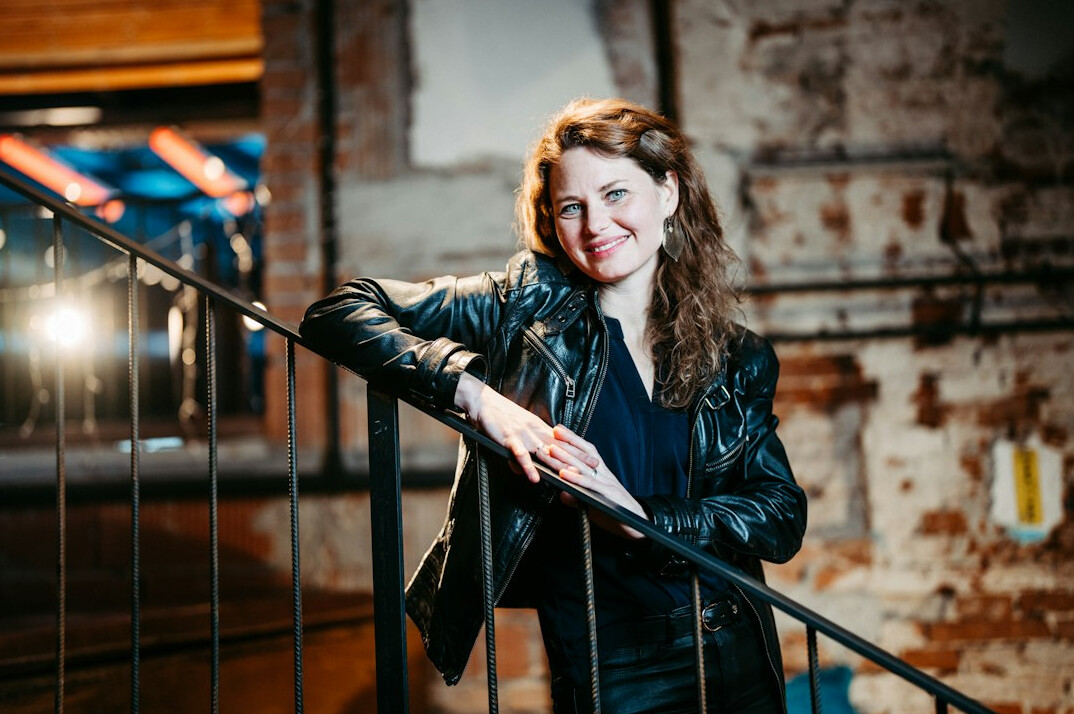 Studio portrait of a Slovenian female project manager