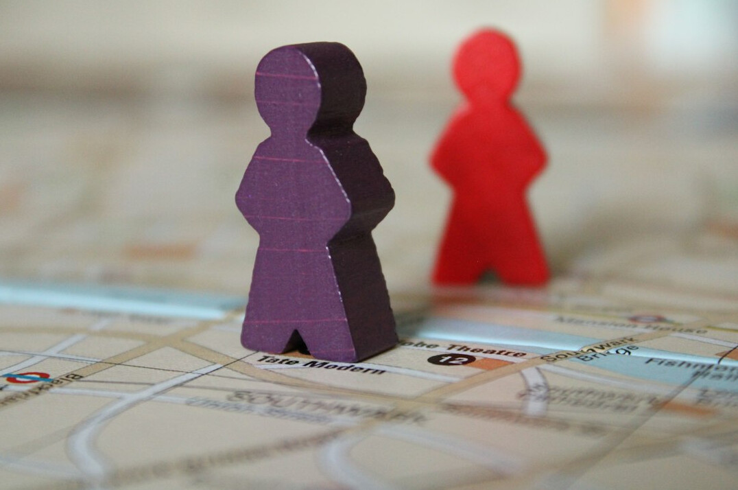Consultants presenting an enterprise software roadmap on a screen